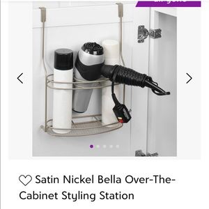 Over-the-cabinet styling station